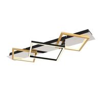 Luminosa Lighting Luminosa Lesina 78X36Cm Integrated Led Semi Flush Ceiling Light Chrome Led 3000K