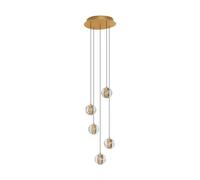 Luminosa Lighting Luminosa Licio Cluster Pendant Ceiling Light Gold Triac Dimmable Led 16W 832Lm 3000K