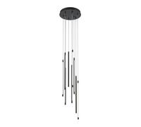 Luminosa Lighting Luminosa Light Stick Modern Cluster Pendant Ceiling Light Black 3000K 3350Lm White Shade