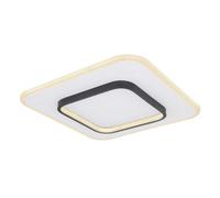 Luminosa Lighting Luminosa Lima Round Integrated Led Semi Flush Ceiling Light White Led Dimmable 3000-6000K Remote Control