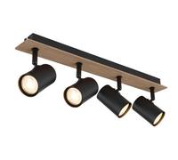 Luminosa Lighting Luminosa Linca Ceiling Spotlight Bar Matt Black 4X Gu10