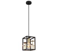Luminosa Lighting Luminosa Lisbon Pendant Ceiling Light Matt Black 1X E27