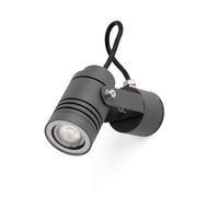 Luminosa Lighting Luminosa Lit 1 Light Outdoor Wall Spotlight Dark Grey Ip54, Gu10