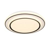 Luminosa Lighting Luminosa Logan Integrated Led Semi Flush Ceiling Light White Matt Led 3000K