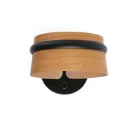 Luminosa Lighting Luminosa Loop Led Indoor Wall Lamp Black, Wood