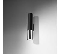 Luminosa Lighting Luminosa Loopez Up & Down Wall Lamp Black, Chrome Gu10