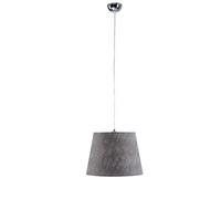 Luminosa Lighting Luminosa Luca Dome Pendant Ceiling Light Grey, 38Cm, 1X E27