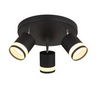 Luminosa Lighting Luminosa Lucero Ceiling Spotlight Clusters Matt Black 3X Gx53 3000K
