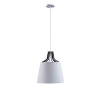 Luminosa Lighting Luminosa Lucio Dome Pendant Ceiling Light White, 38Cm, 1X E27