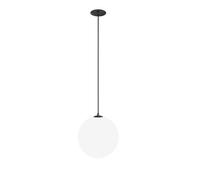 Luminosa Lighting Luminosa Luna 20Cm Recessed Globe Pendant Ceiling Light Black And White 3000K 310Lm