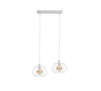Luminosa Lighting Luminosa Luna Bar Pendant Ceiling Light White, 53Cm, 2X E27