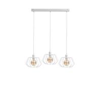 Luminosa Lighting Luminosa Luna Bar Pendant Ceiling Light White, 63Cm, 3X E27