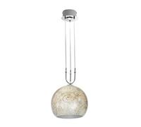 Luminosa Lighting Luminosa Luna Glass Dome Pendant Ceiling Light 2 Light Chrome