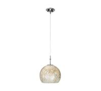 Luminosa Lighting Luminosa Luna Glass Dome Pendant Ceiling Light Chrome