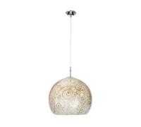 Luminosa Lighting Luminosa Luna Glass Dome Pendant Ceiling Light Chrome