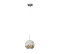 Luminosa Lighting Luminosa Luna Glass Dome Pendant Ceiling Light Chrome