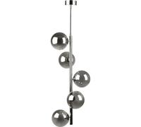 Luminosa Lighting Luminosa Luna Globe Pendant Ceiling Light, Black, Gold, 5X G9