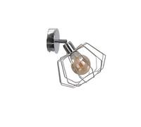 Luminosa Lighting Luminosa Luna Wall Lamp Silver, 25Cm, 1X E27