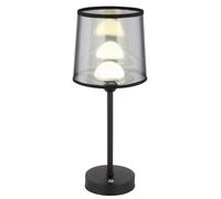 Luminosa Lighting Luminosa Lunki Table Lamp With Round Tapered Shade Matt Black Led Dimmable 2700-4000K Touch Dimmer