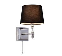 Luminosa Lighting Luminosa Luno Classic 1 Light Wall Lamp With Shade, E27