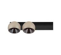 Luminosa Lighting Luminosa Lusa Twin Ceiling Spotlight Champagne Gold, Black Triac Dimmable Led 21W 1540Lm 3000K