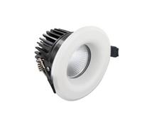 Luminosa Lighting Luminosa Luxfire Fire Rated Downlight 70mm Cutout Ip65 700Lm 9W 3000K 55 Beam Dimmable 78Lm/w White