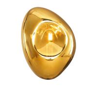 Luminosa Lighting Luminosa Mabell Modern Wall Lamp Gold, Glass Shade