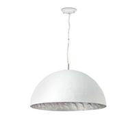 Luminosa Lighting Luminosa Magma 3 Light Dome Ceiling Pendant Silver, White, E27