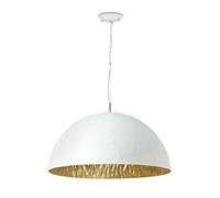 Luminosa Lighting Luminosa Magma 3 Light Dome Ceiling Pendant White, Gold, E27