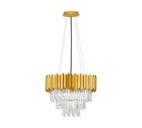 Luminosa Lighting Luminosa Magnolia Pendant Ceiling Light Gold E14 6X5W