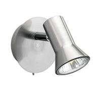 Magnum 1 Light Single Spot (Switched) Brushed Steel GU10 Netlighting Grey One Size