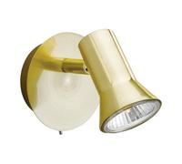 Magnum 1 Light Single Switched Spotlight Brushed Brass GU10 Netlighting Gold One Size