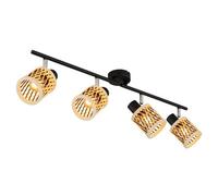 Luminosa Lighting Luminosa Mali Ceiling Spotlight Bar Matt Black 4X E14
