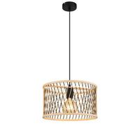Luminosa Lighting Luminosa Mali Wire Frame Pendant Ceiling Light Matt Black 1X E27