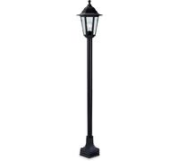 Luminosa Lighting Luminosa Malmo 1 Light Post Lantern Black Resin Ip44, E27