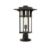 Luminosa Lighting Luminosa Manhattan 1 Light Outdoor Pedestal Light Oil Rubbed Bronze Ip44, E27