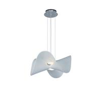 Luminosa Lighting Luminosa Manta Ceiling Pendant 65Cm Round 20W Led 3000K, 1600Lm, Chrome , White