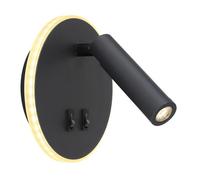 Luminosa Lighting Luminosa Many Reading Wall Light Black Led 3000K