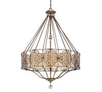 Elstead Lighting Marcella 4 Light Round Pendant British Bronze Finish, E27
