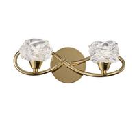 Luminosa Lighting Luminosa Maremagnum Wall Lamp Switched 2 Light G9, French Gold