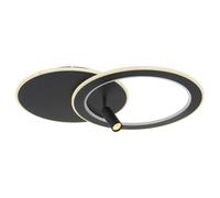 Luminosa Lighting Luminosa Marian 70X49Cm Integrated Led Semi Flush Ceiling Light Matt Black Led Dimmable 2700-6500K Remote Control