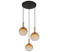 Luminosa Lighting Luminosa Marinella Cluster Pendant Ceiling Light Matt Black 3X E14