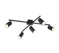Luminosa Lighting Luminosa Marley Modern 5 Light Ceiling Spotlight Bar Black Matt - Uk Stock