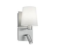 Luminosa Lighting Luminosa Marriot Modern Reading Light Nickel Matt - Uk Stock