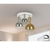 Luminosa Lighting Luminosa Matices Shade Cluster Ceiling 3 Light White, Smoke, Gold Led 3000K - Uk Stock