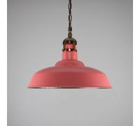 Luminosa Lighting Luminosa Matlock Dome Pendant, Antique Brass, Antique Pink