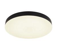 Luminosa Lighting Luminosa Matthew 40Cm Round Flush Ceiling Light Matt Black Led 3000-6500K