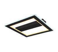 Luminosa Lighting Luminosa Mattia Integrated Led Semi Flush Ceiling Light Matt Black Led