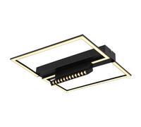 Luminosa Lighting Luminosa Maxwell Integrated Led Semi Flush Ceiling Light Matt Black Led 3000K