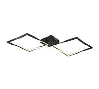 Luminosa Lighting Luminosa Maxxy Integrated Led Semi Flush Ceiling Light Matt Black 2X Led 3000K
